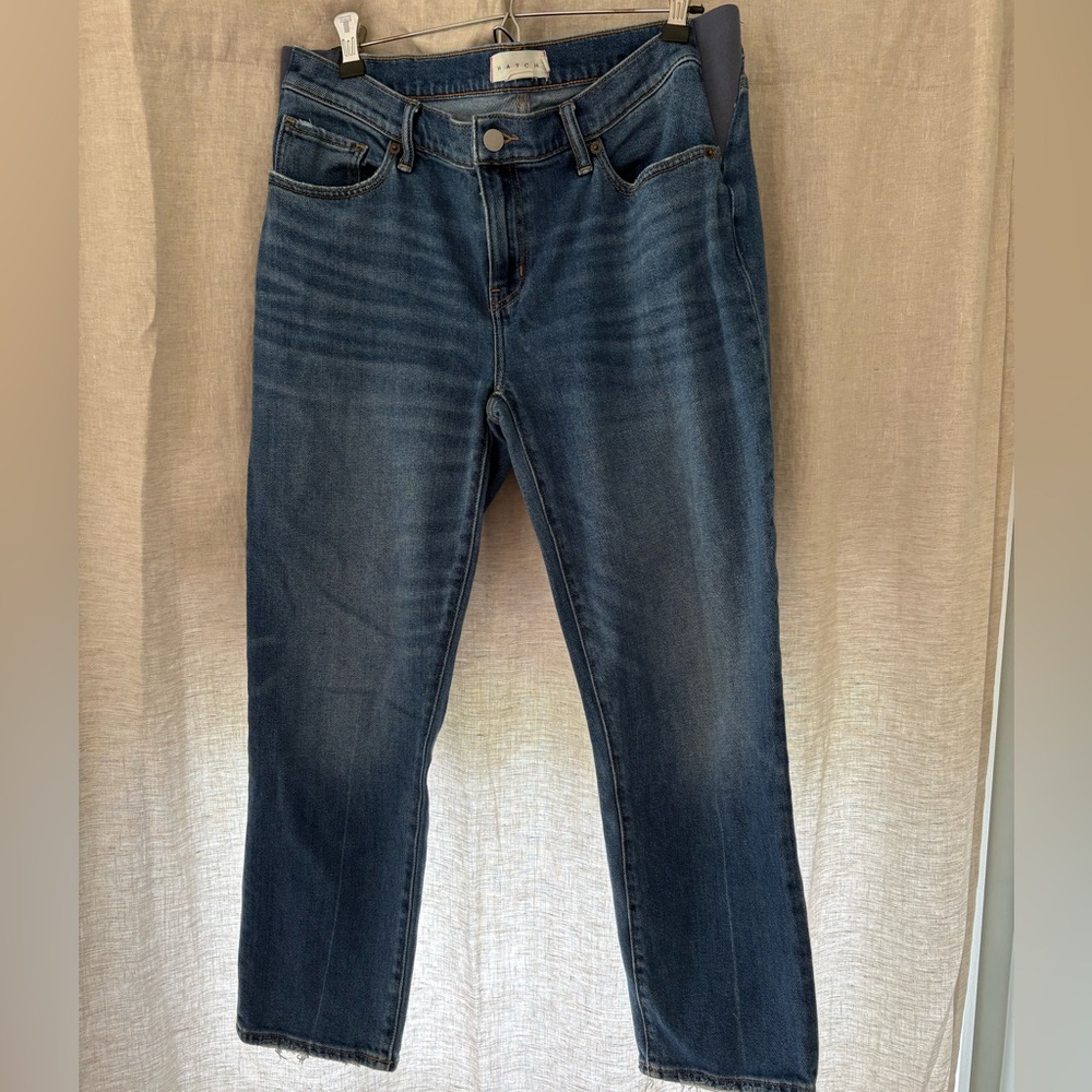 EUC Hatch Under Belly boyfriend maternity Jeans 29
